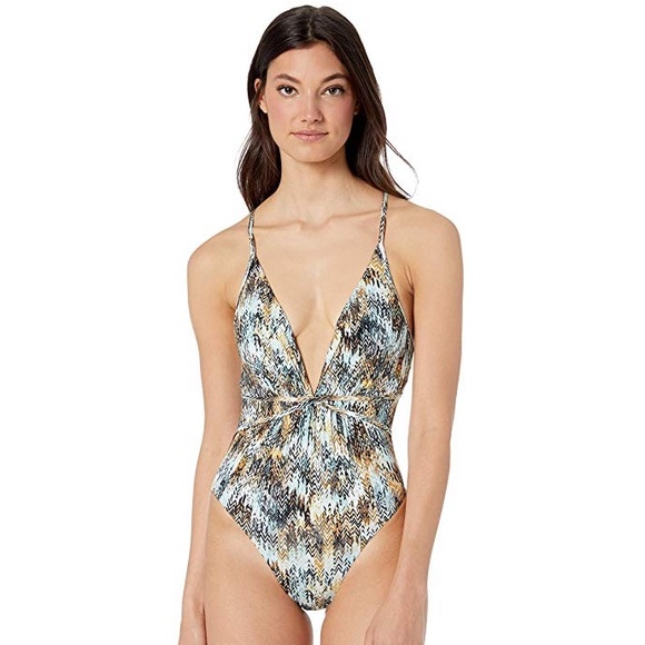 BCBGMaxAzria Other - bcbg max azria // shirred one piece swimsuit